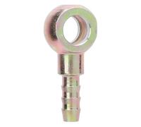 Stainless Steel 7/16 inch Banjo Fitting - 8 mm Barb Hose Adapter Connector, High Load Capacity for Fluid Flow, Transportation Systems, Pipe & Tubing