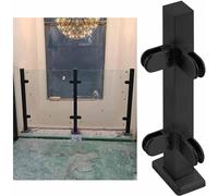 Stainless Steel 85cm Black Corner Post for s Railingss Panel s & Floor Support for Hallways& Modernfor Maximum Safe