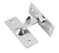 Stainless Steel 90 Degree Door Latch Bolt for Gates and Doors | Simple Right Angle Fastening, Anti-theft Support, Quick Installation, Silver Finish for Outdoor Use