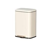 Stainless Steel 9L Kitchen Trash Can with Removable Inner Bucket Soft-Close Lid and Step Pedal - Ideal for Home Recycling and Waste Management.