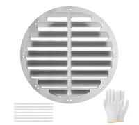 Stainless Steel AC Condenser Cover for Outdoor Units Wind Guide Fence Air Conditioner Protection Baffle Anti-Direct Blowing Round Shield (53cm)