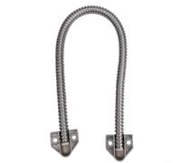 Stainless Steel Access Control Cable Protector for Anti-Pinch Wiring, 400mm Length, 6mm Inner Diameter, Silver - Compatible with Door Sensors, Elec(301)