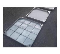 Stainless Steel Access Cover & e - Invisible Septic Tank Lid for Driveways, Patios, Gardens - 21.7 x 23.6 Inch Drain Inspect Cover