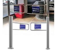 Stainless Steel Access Door Automatic Single Swing Door 90cm Passage/Corridor/Entryway Self-Closing Barrier Door for Libraries Retail Stores and More