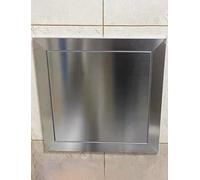 Stainless Steel Access Door Panel for Outdoor Kitchens Single Access Hatch with Metal Push Latch Plumbing Wall Cover 550x600mm (22x24in)