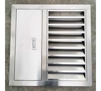 Stainless Steel Access Door with Fixed Louvers, Single Wall Panel for Electrical & Plumbing, Shower & Bath Wall Hole Cover - 50x70cm (20x28in) - Durable & Corrosion-Resistant