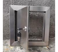 Stainless Steel Access Panel Door with Keys, Secure Hidden Door for Drywall, Ideal for Plumbing and Water Meter Inspection