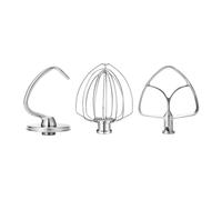 Stainless Steel Accessories Compatible for Kitchenaid 4.5-5 Qt Tilt Head Stand Mixer, Includes 6 Wire Whisk, Flat Beater,Dough Hook