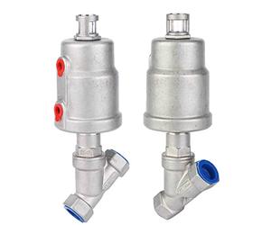Stainless Steel Actuated Angle Valve - Pneumatic Solenoid Valve with Female Thread for Water, and Oil Control |1pc(DN15)