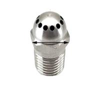 Stainless Steel Adjustable Air Atomizing Nozzle, 2-inch (1/4-inch), 12-hole Round-tip Nozzle