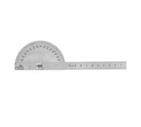 Stainless Steel Adjustable Angle Protractor and 0 to 10 cm Measuring Ruler - 180 Degree Angle Measure Tool for Woodworking Engineering Architectural Design and Technical Drawing