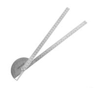 Stainless Steel Adjustable Angle Protractor Featuring Dual Arms and Clear Markings for Measuring Angles 0 180 Degrees and Lengths up to 30 cm