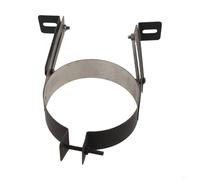 Stainless Steel Adjustable Chimney Pipe Holder Bracket Compatible with 150mm Flue Pipes Wall Mount Support for Smoke Pipe Installations (12.5cm/4.92in)