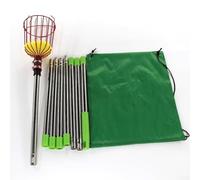 Stainless Steel Adjustable Fruit Picker With Smooth Sliding Mechanism Cloth Bag And Non-Slip Basket Rim(3.2m)