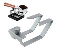 Stainless Steel Adjustable Height Coffee Portafilter Holder and Weighing Rack Fits 51MM 53MM 54MM 58MM Compatible with Espresso Machine Scale