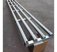 Stainless Steel Adjustable Height Conveyor Stand with Transport Pulley Belt 600/500/400mm Unpowered Roller Line Feed Frame for 24in/60cm Width 4ft/1.2m Length