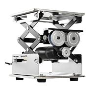 Stainless Steel Adjustable Lab Table with Electric Scissor Lift Sample Stand Rack Supports 10kg Load 200mm Height Ideal for Labs and Workshops