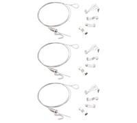 Stainless Steel Adjustable Mirror Rail Suspension Kit 3 set Stainless Steel suitable for Office and Home bringing you a lot of convenience (2M)