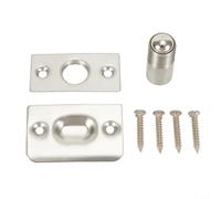 Stainless Steel Adjustable Roller Ball Door Catch and Spring Latch Set for Internal Doors, Featuring Heavy Spring and Strike Plate for Secure Hold
