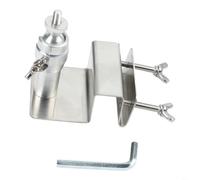 Stainless Steel Adjustable Solar Panel Mount Bracket 1/4 Thread, for Arlo for EUFY for REOLINK Aosu Cameras, Outdoor Weatherproof, Silver