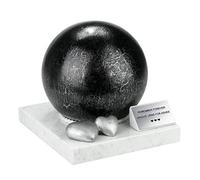 Stainless-Steel Adult Cremation Urn - Beautiful Creamation Urn With Crackle Effect, Perfect Last Resting Place