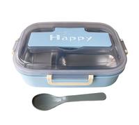 Stainless Steel Adult Lunch Box | Stainless Steel Food Containers with Utensils | 3 Compartments Waterproof Lunch Box for School Kindergarten Picnic Travel