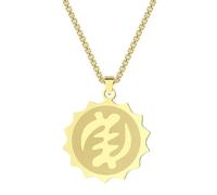 Stainless Steel African Adinkla Virginian Pendant Necklace Symbol Accessory
