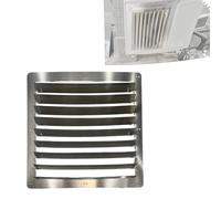 Stainless Steel Air Conditioner Cover Louvered Wind Deflector for AC Units Protective Grille for Air Conditioners & Heat Pump Condensers (17x17 in)