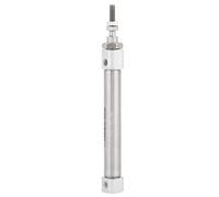 Stainless Steel Air Cylinder, Round Body, Single Acting, Spring Return, Pivot Mount, Non-cushioned