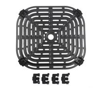 Stainless Steel Air Fryer Grill Pan Replacement Rack,with for Double Layer | Non Coating Perforated Design for 6 Quart Air Fryers Dishwasher Safe Cooking Tray for Steak Vegetables Fish and Pizza