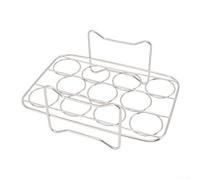 Stainless Steel Air Fryer Rack for Steaming Baking Eggs - Multi Layer Cooking Stand 20x13.5cm