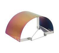 Stainless Steel Air Intake Filter Cover, Car Air Intake Heat, Chrome Plated Cover for 2.5in - 3.5in Conical or Cylindrical Air Intakes, High Temperature Engine Bay (Plated color)