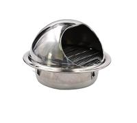 Stainless Steel Air Round Hood, Round Bull Nosed External Extractor, Round Grille Ventilation Cover, Wall Air Ventilation Outlet Hood, Round Louver Grille Cover, for Bathrooms, Kitchens, Garages (Col