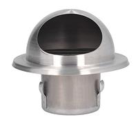 Stainless Steel Air Vent Bull Nosed External Extractor Wall Vent Outlet Round Grille Ventilation Cover for External Wall Exhaust Fresh Air Hood Exhaust Premium Stainless Steel 60