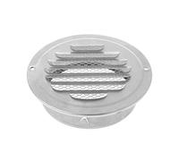 Stainless Steel Air Vent Grille Cover POWERTOOL Ventilation Cover Circular Round Wall Vent with Insect Protection for Home or Industrial Applications (70mm)