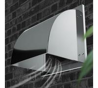 Stainless Steel Air Vent,Outdoor Square Duct Vent， Square Stainless Steel Vents With Attached Protective Mesh At The Bottom Are Easy To Install And Can Be Easily Adapted To All Kinds Of Outdoor Weathe