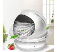 Stainless Steel Air Vents, Round Louver Grille Cover, Wall Air Soffit Vents | 100/150mm Grille Ventilation Cover, External Extractor Wall Dryer Vent Cap With Built-in Screen Mesh(70mm/2.8in)