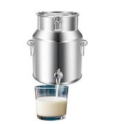 Stainless Steel Airtight Milk Can with Lid and Faucet 14L Liquid Storage Container for Milk Cream and Beverages Durable and Leakproof Milk Jug