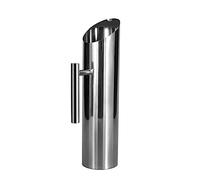 Stainless Steel Alkaline Water Pitcher Carafe Water Jug with Ice Guard 70oz 2L Chrome Plated Mirror Finish Cold Drinking Water Pouch with Handle Home Hotel Restaurant Serving Tool by GwenB