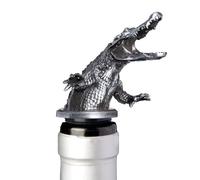 Stainless Steel Alligator Wine Aerator Pourer - Deluxe Decanter Spout for Robust Red and White Wine - Pour Amore Bottle Pourer/Stopper & Air Diffuser by Chris's Stuff