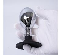 Stainless Steel Anal Beads Butt Plug Prostate Massager - Expanding Anal Plug Trainer Anal Probe G-Spot Stimulation Adult Sex Toys (B-L)