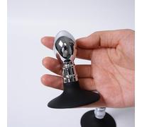 Stainless Steel Anal Beads Butt Plug Prostate Massager - Expanding Anal Plug Trainer Anal Probe G-Spot Stimulation Adult Sex Toys (B-S)