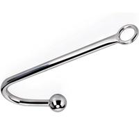 Stainless Steel Anal Hook,Beaded Anal Hook, Buttplug Hook, Anal Sex Toys,Anal Beads BDSM Fetish Plug Masturbation Restraint,for Lovers Couple Gay Lesbian Unisex
