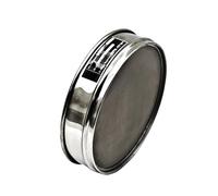 Stainless Steel Analysis Sieve - 20cm Diameter, 600 Mesh, 0.025mm Pore Size for Lab Testing and Sampling