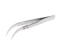Stainless Steel and Ceramic Tweezers for Effective High Temperature Handling (Big Curved Tip)