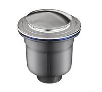 Stainless Steel and PP Sink Drain Unit for Standard Kitchen Installations with Optimized Water Flow and Suppression (140 Cage)