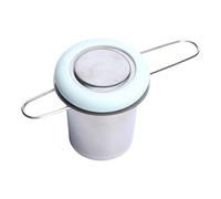 Stainless Steel and Silicone Teas Infuser with Fine Meshes Filter for Quick Cleaning Brewing Basket with Lid Portable Teas Filter
