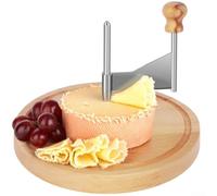 Stainless Steel And Wood Cheese And Chocolate Slicer Featuring Rotating Blade For Making Beautiful Cheese Curls And Enhancing Party Platters