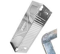 Stainless Steel Angle Finder Ruler 23.5 × 8.5 cm | 90° Marking Tool and Curves Marking Tool | Multi-purpose Adjustable Parallel Ruler | Workshop and Construction Use