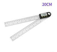 Stainless Steel Angle Finder Tool with Digital Display, for Technical Work and Craftsmanship (200mm)